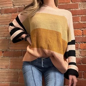 Zesica Multi Color Sweater - Small